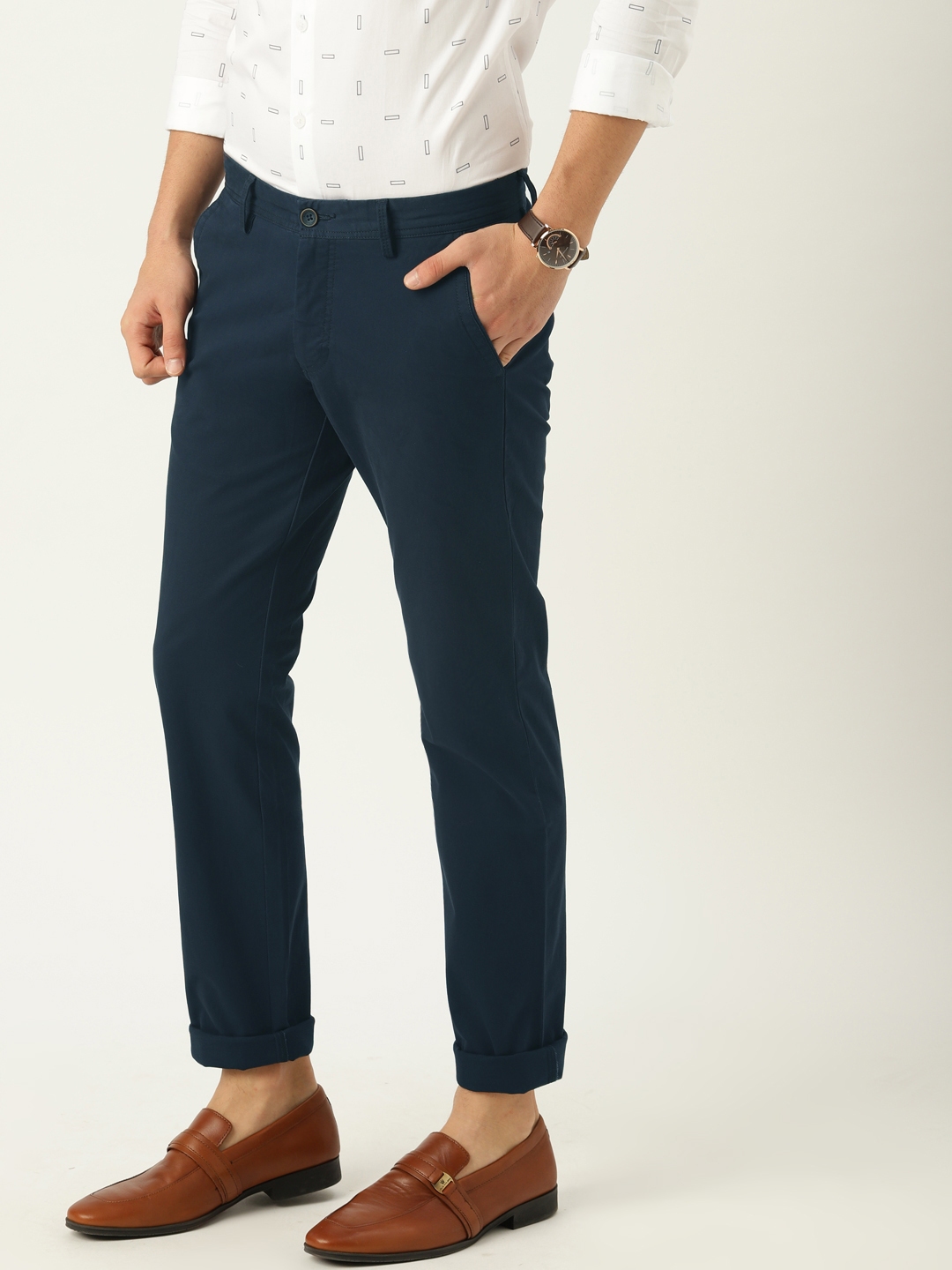 navy blue chinos