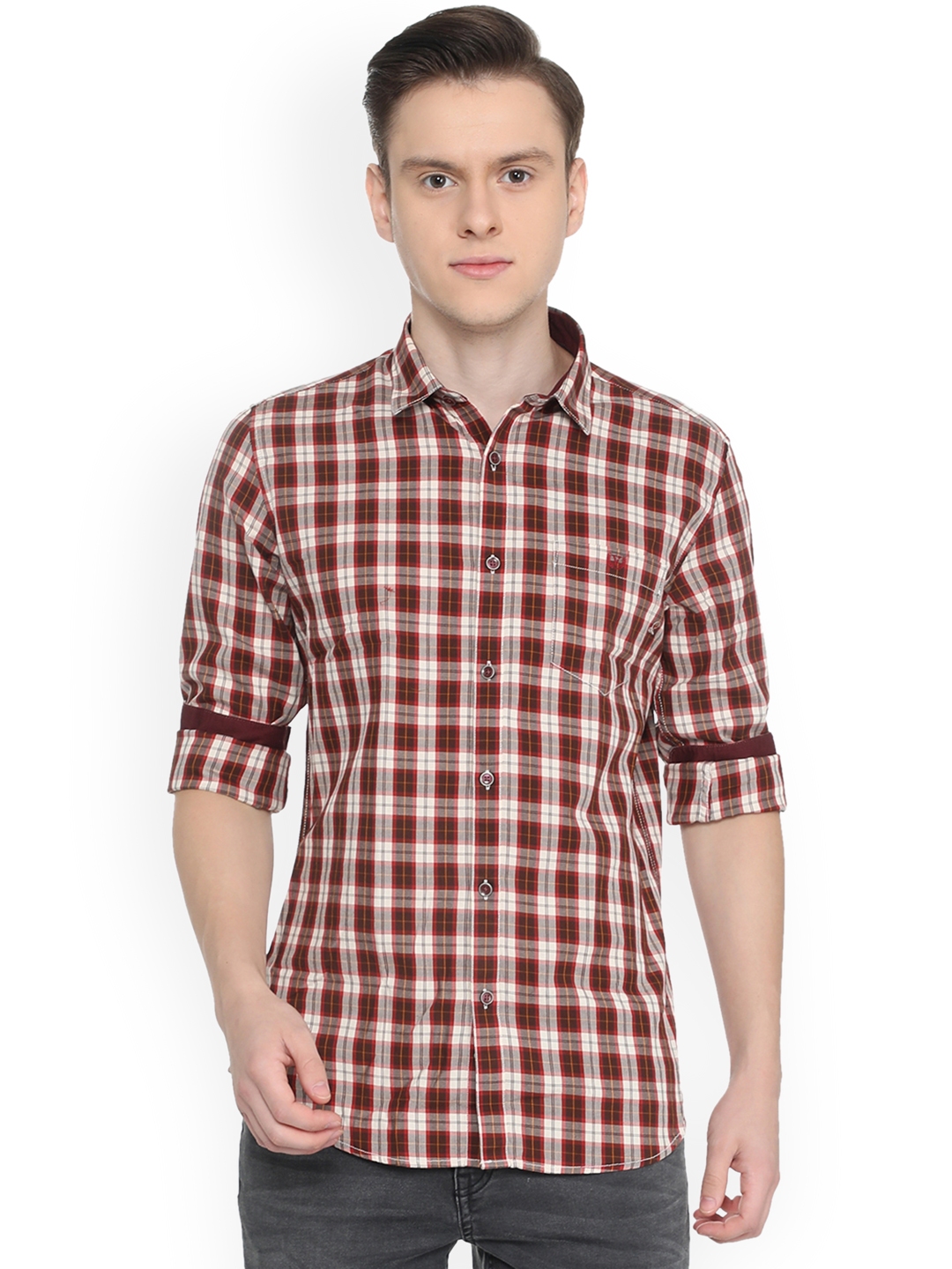 van heusen red tshirt