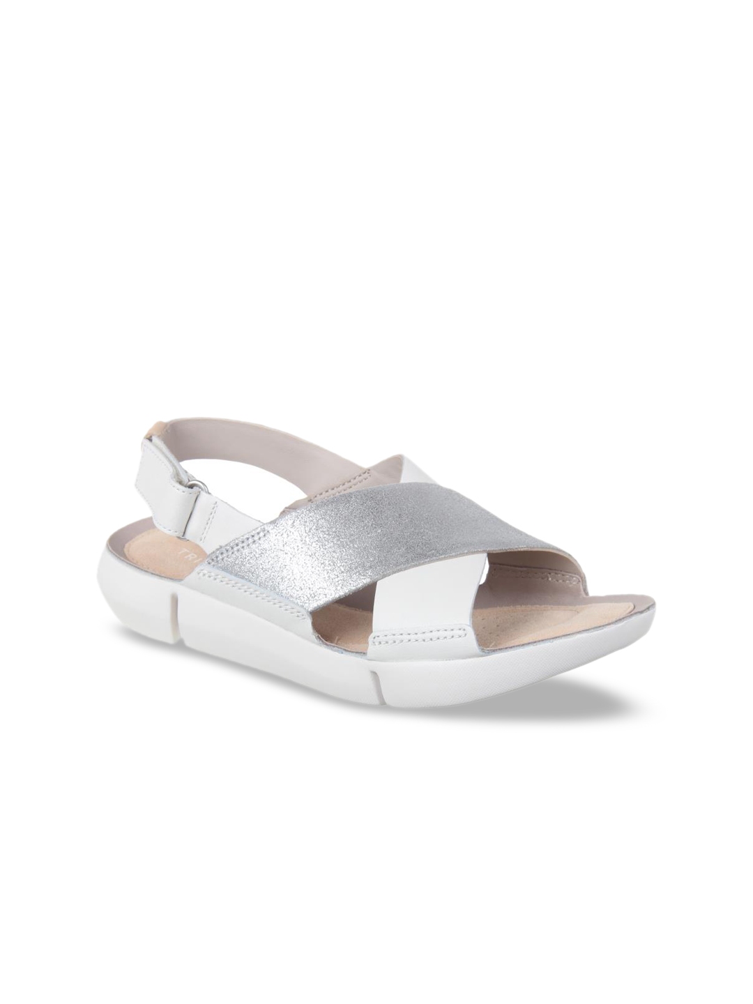 Buy Clarks Women White Solid Sandals Heels for Women 9814997 Myntra