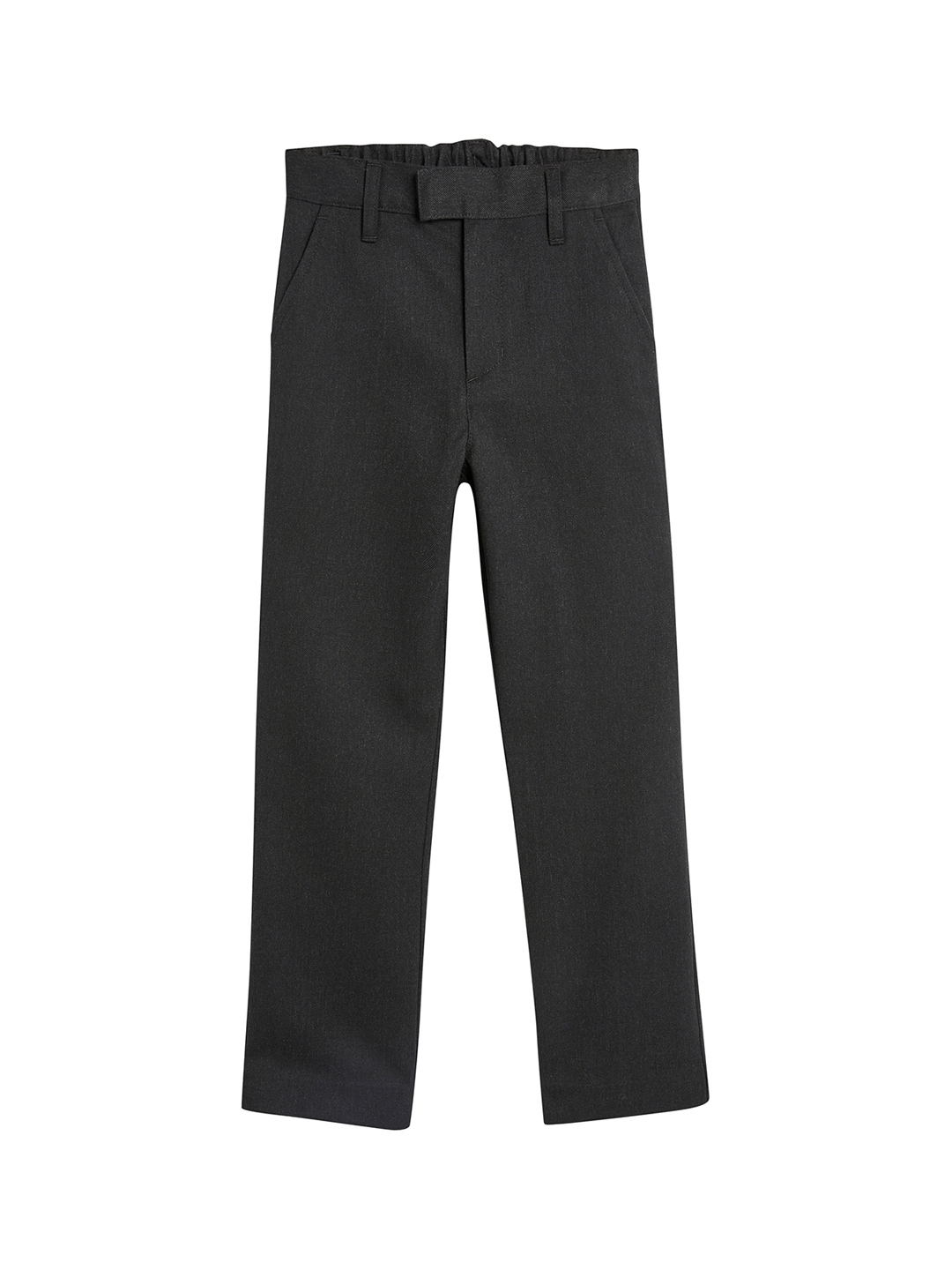 Buy Next Boys Charcoal Grey Slim Fit Solid Formal Trousers - Trousers ...