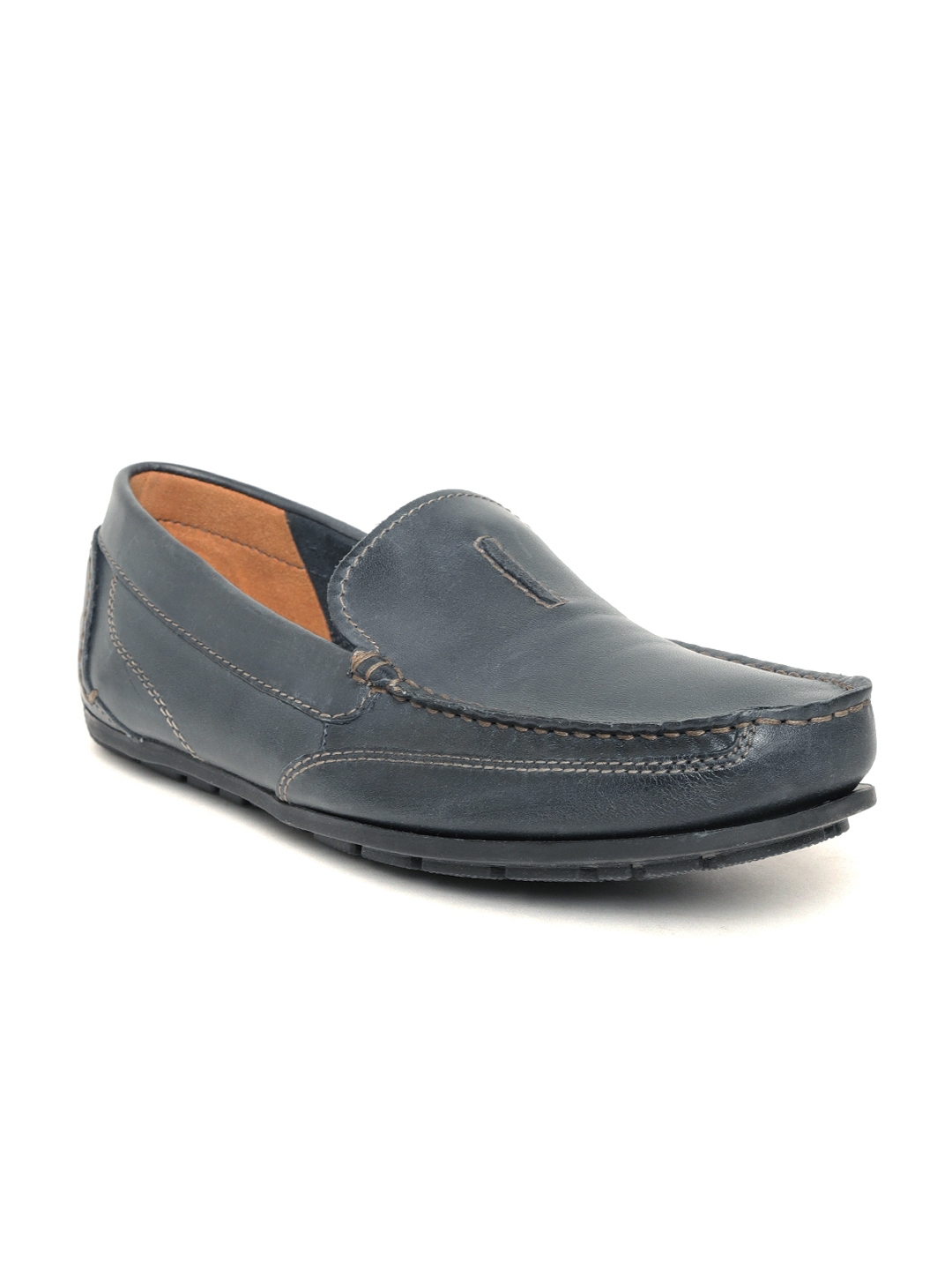 Buy Clarks Men Navy Leather Driving Shoes - Casual Shoes for Men ...