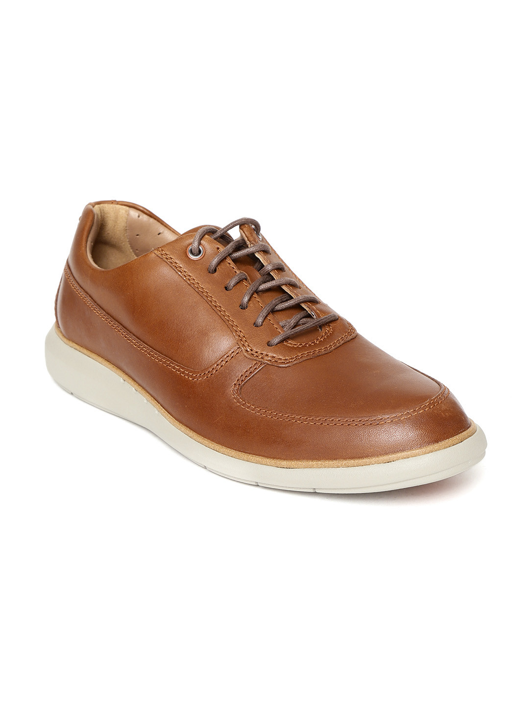 Buy Clarks Men Brown Leather Sneakers Casual Shoes for