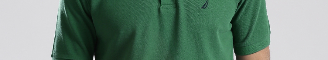 Buy Nautica Green Slim Polo Pure Cotton T Shirt - Tshirts for Men ...