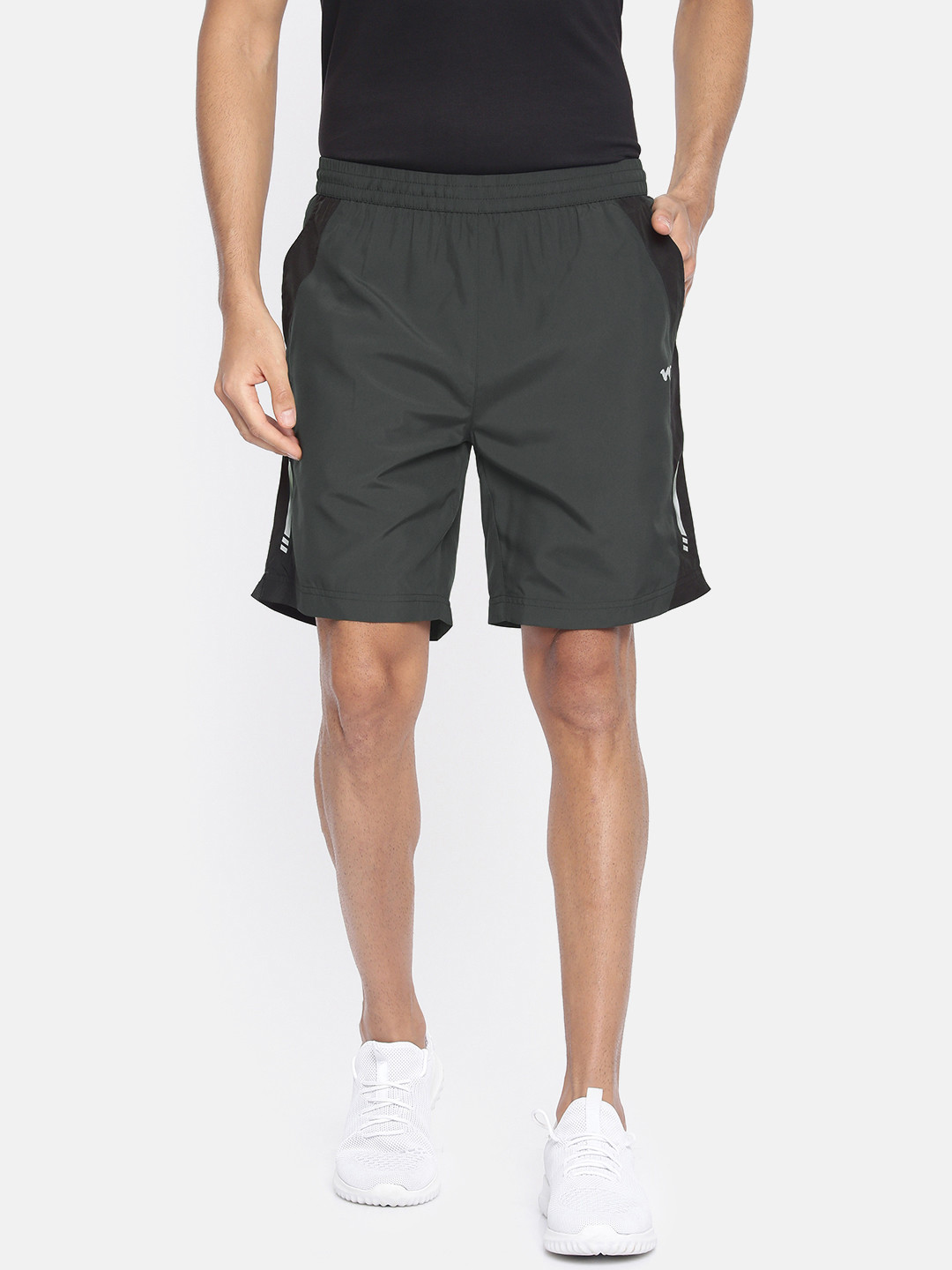 Buy Wildcraft Men Grey Solid Regular Fit Running Sports Shorts Shorts