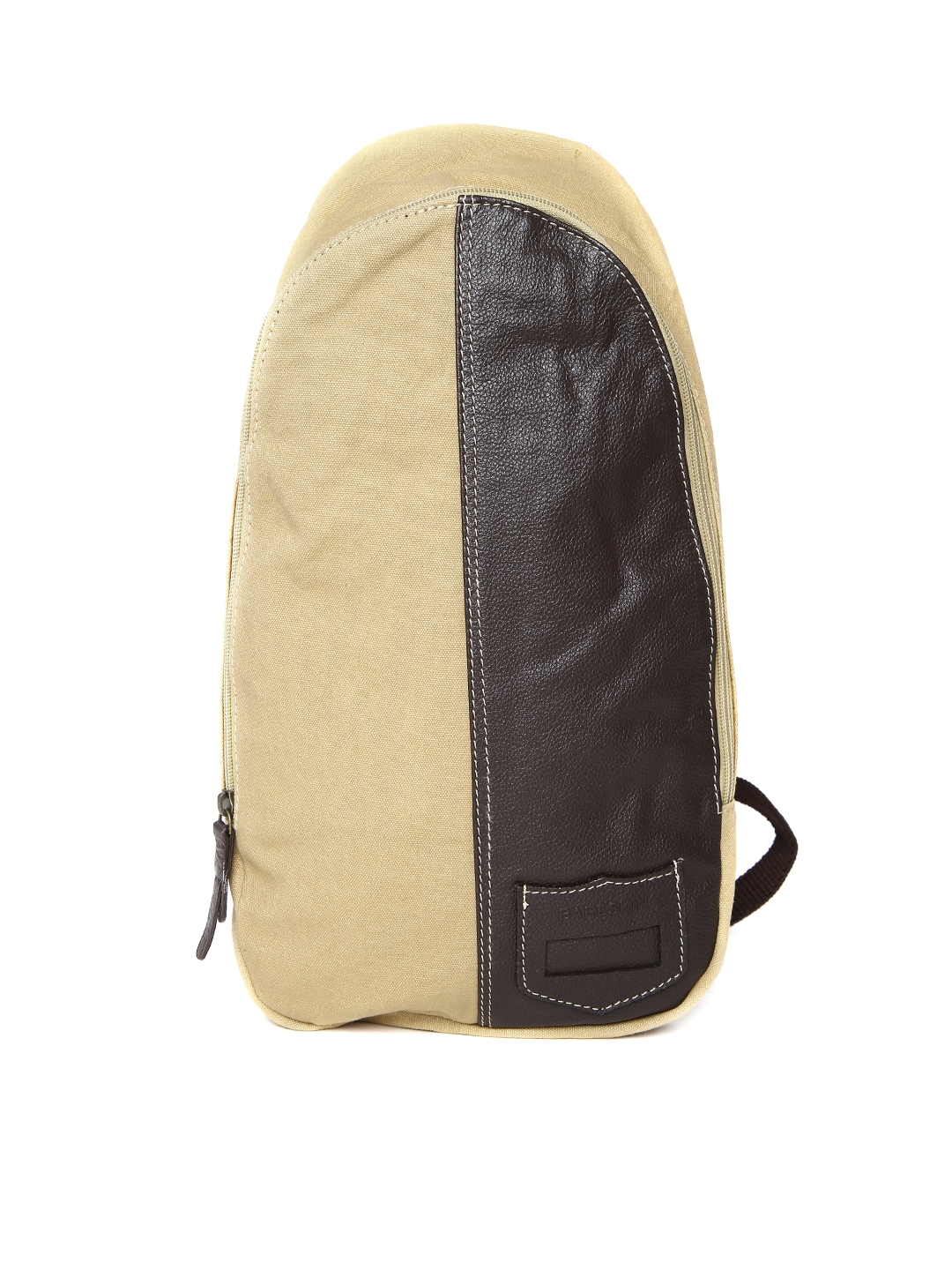 Buy BARESKIN Men Khaki Leather Backpack - Backpacks for ...