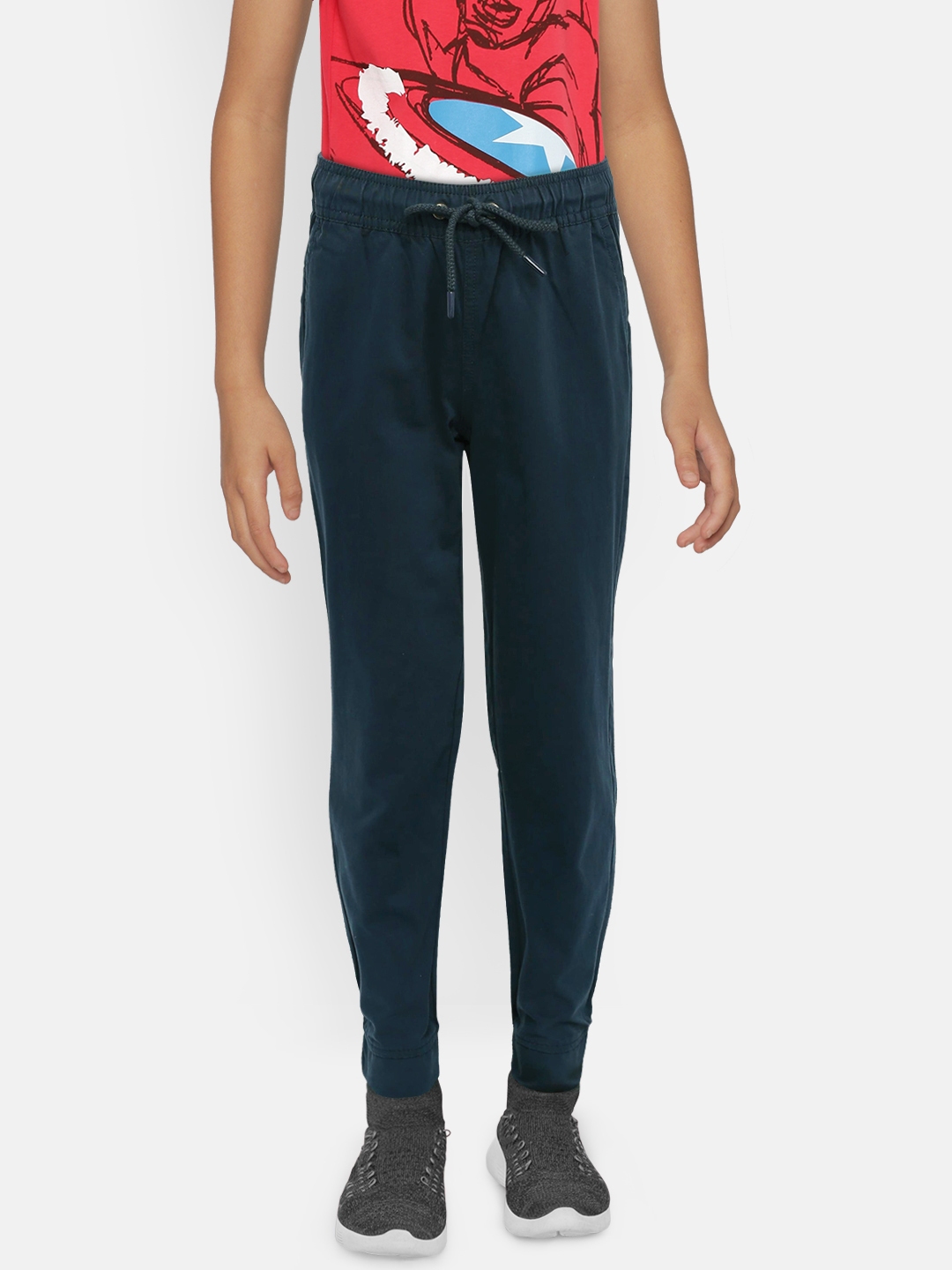 boys navy blue joggers