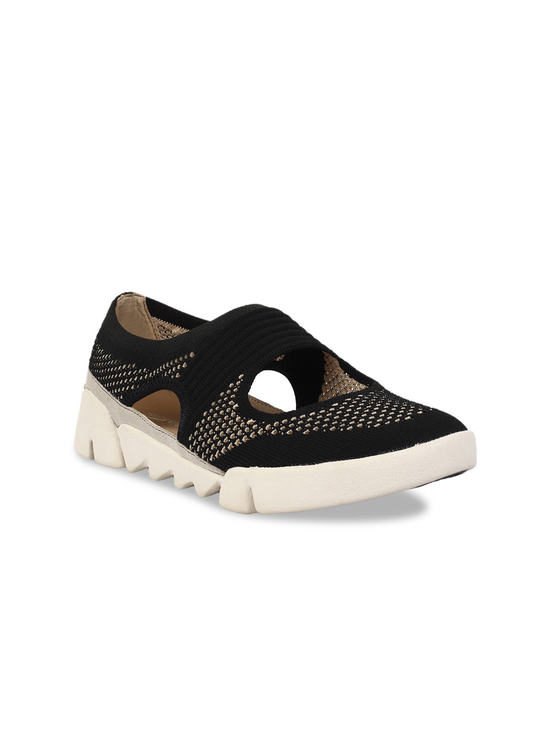 clarks ladies slip on trainers