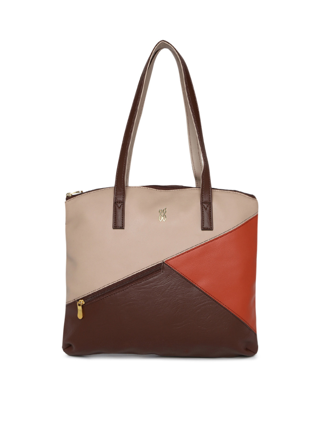 Buy Baggit Brown & Beige Colourblocked Shoulder Bag Handbags for Women 9865537 Myntra