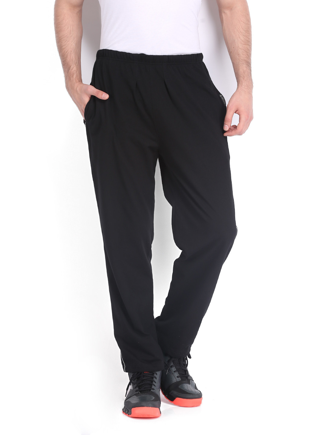 Buy Jockey Men Black Solid Track Pants Track Pants for Men 9866659