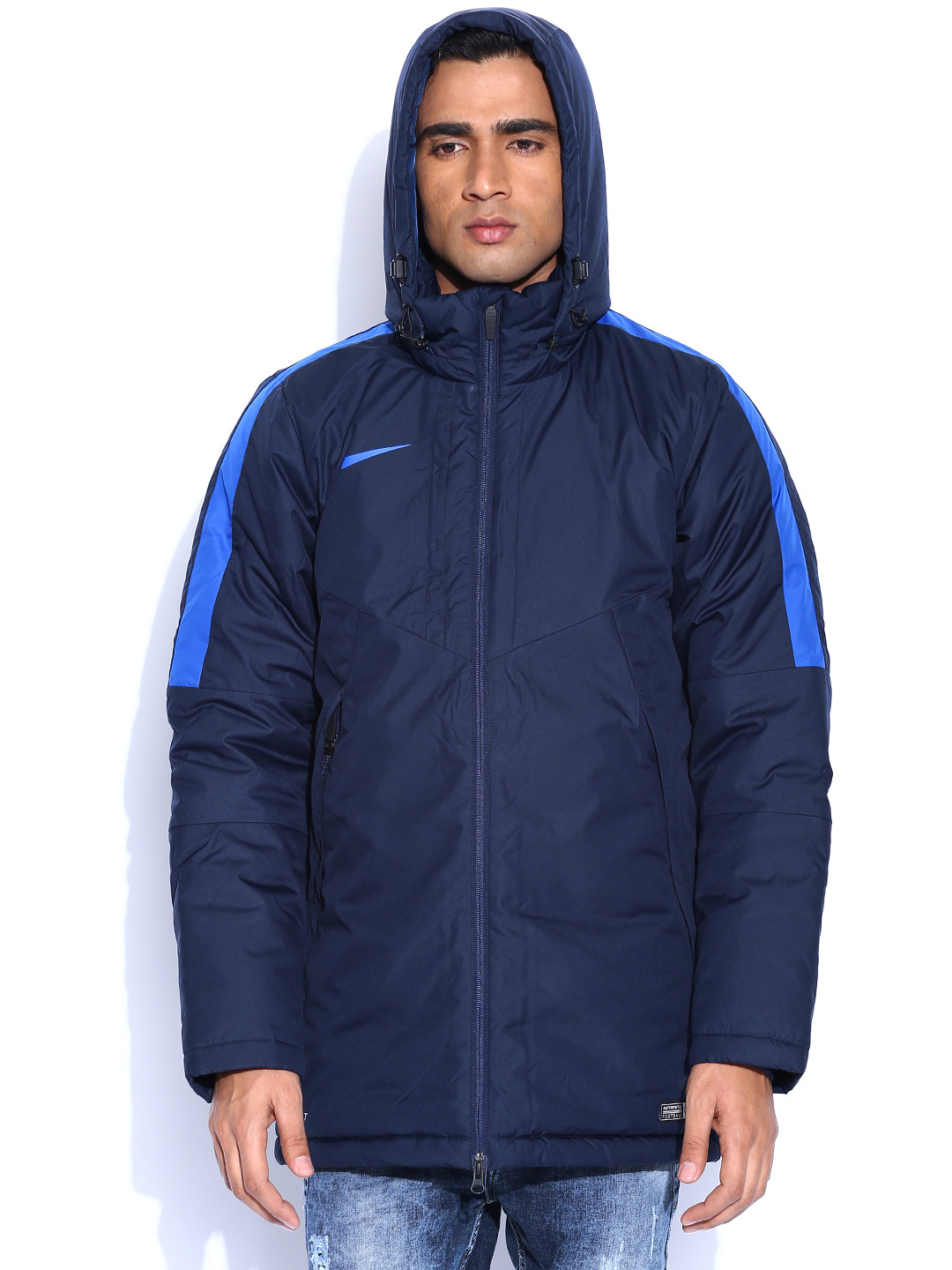 Buy Nike Navy Padded Hooded Jacket Jackets for Men 987002 Myntra