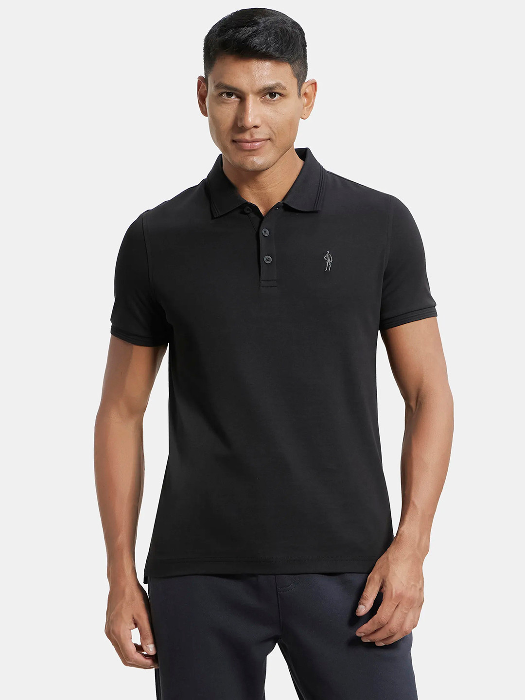 Buy Jockey Super Combed Cotton Rich Solid Half Sleeve Polo T Shirt 3912 ...