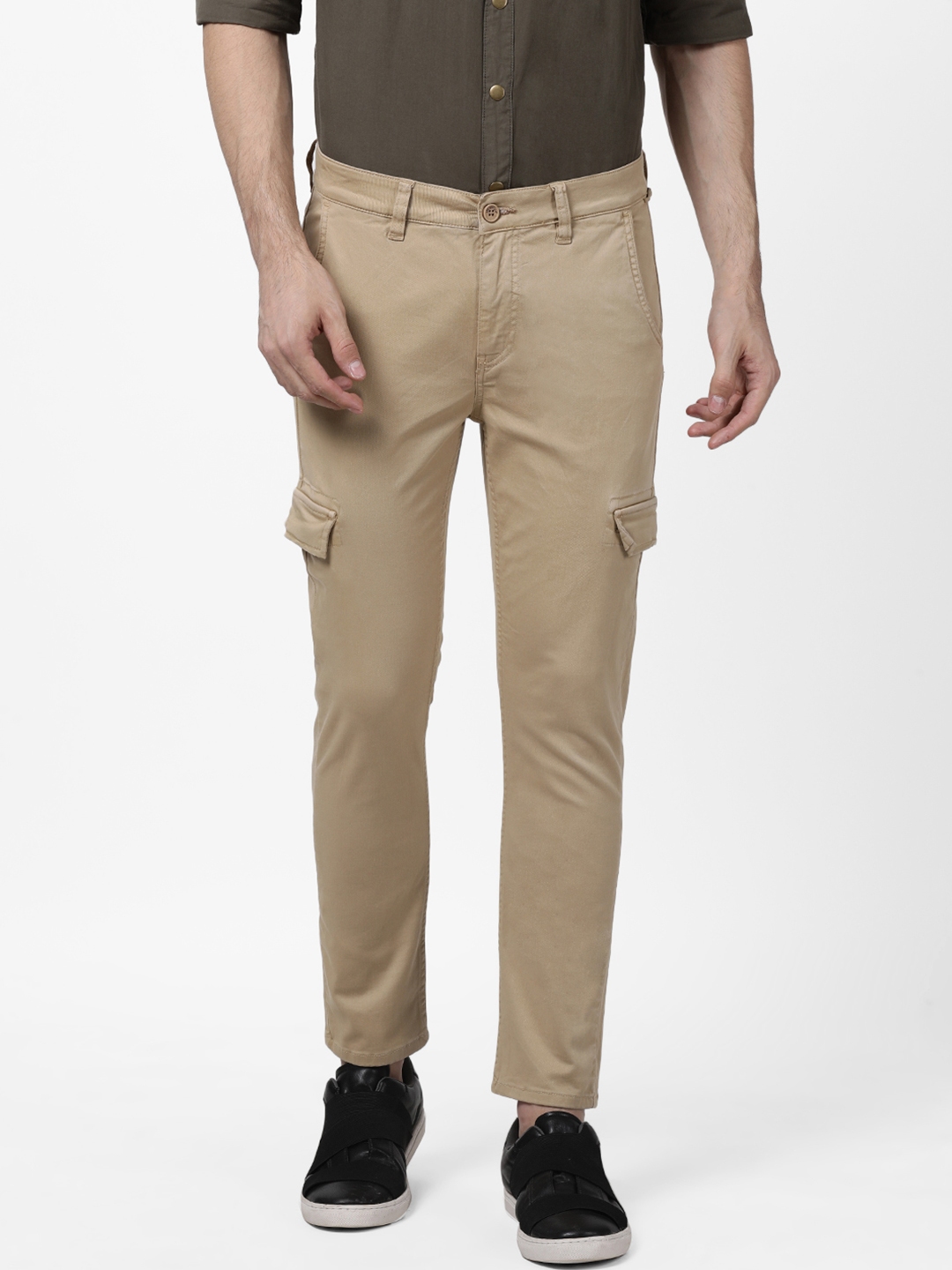 beige cargos men's