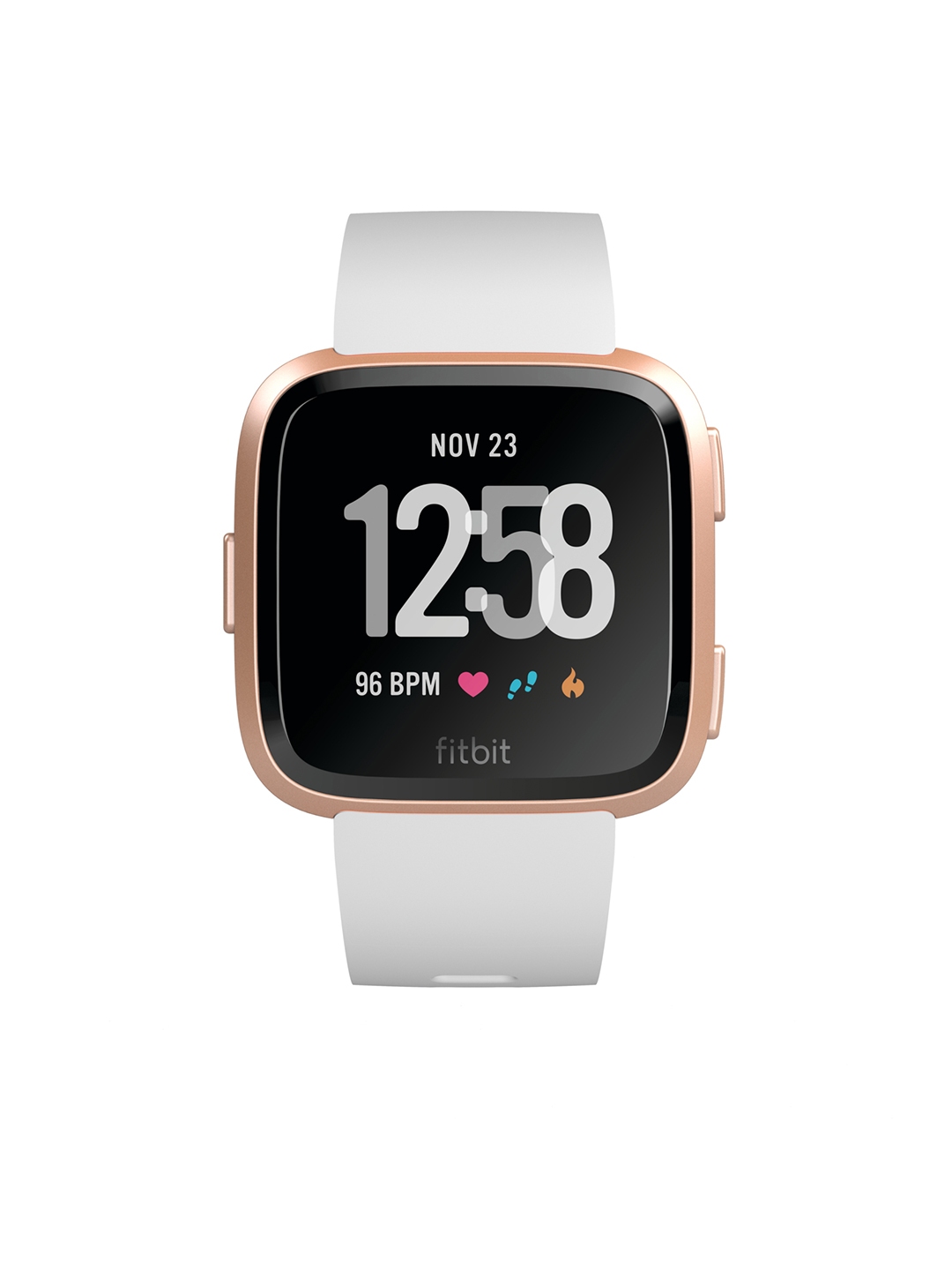 white fitbit watch