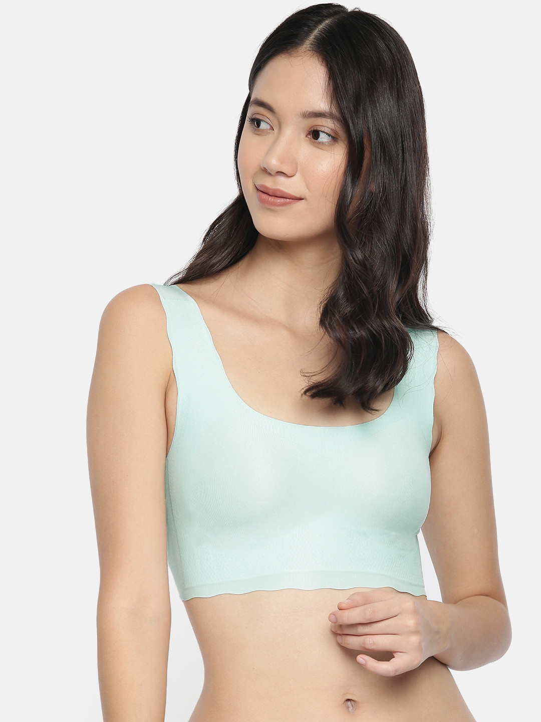 Buy Wacoal Teal Solid Non Wired Lightly Padded T Shirt Bra CGG540 SX M