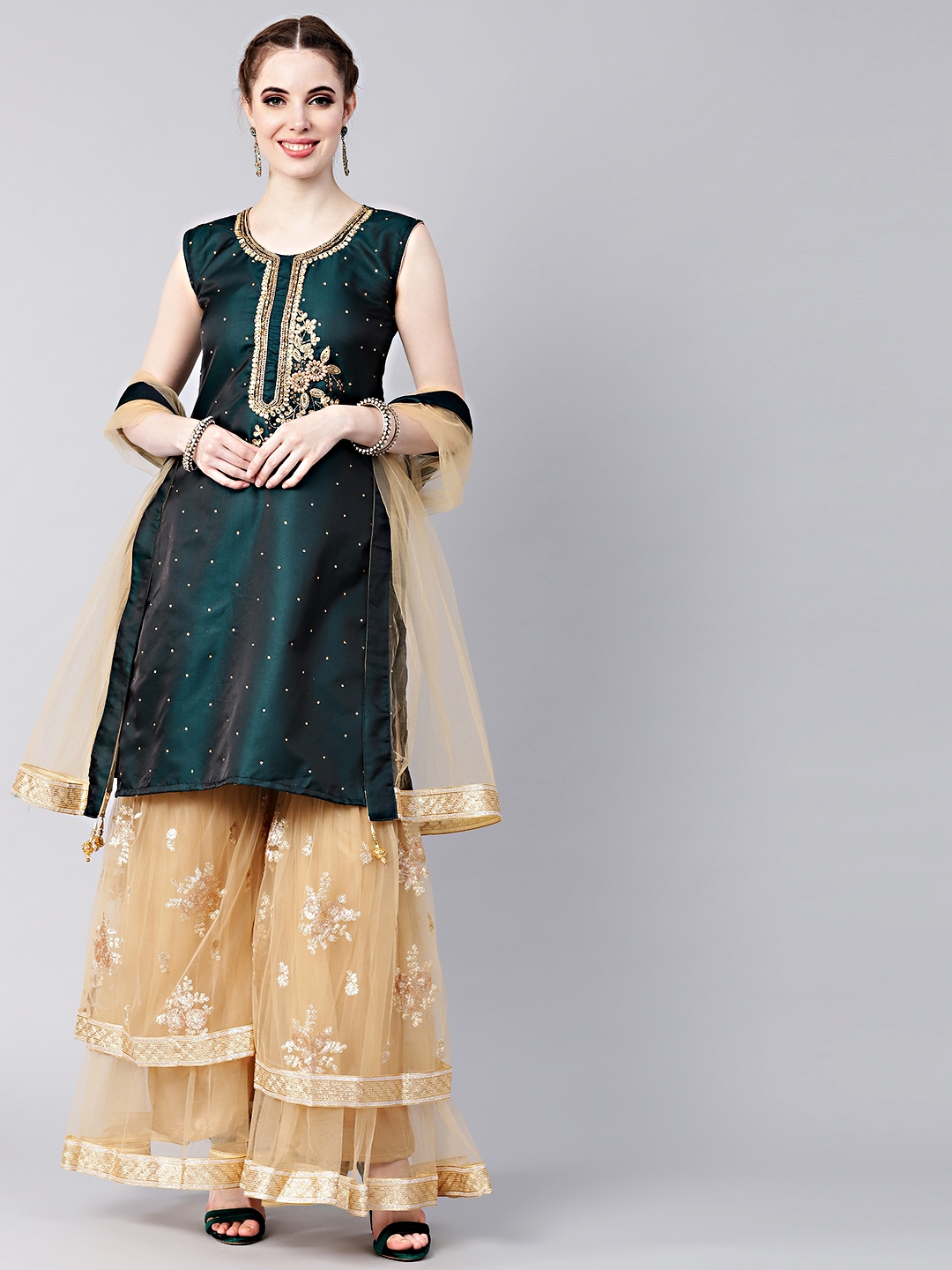 sharara set in myntra
