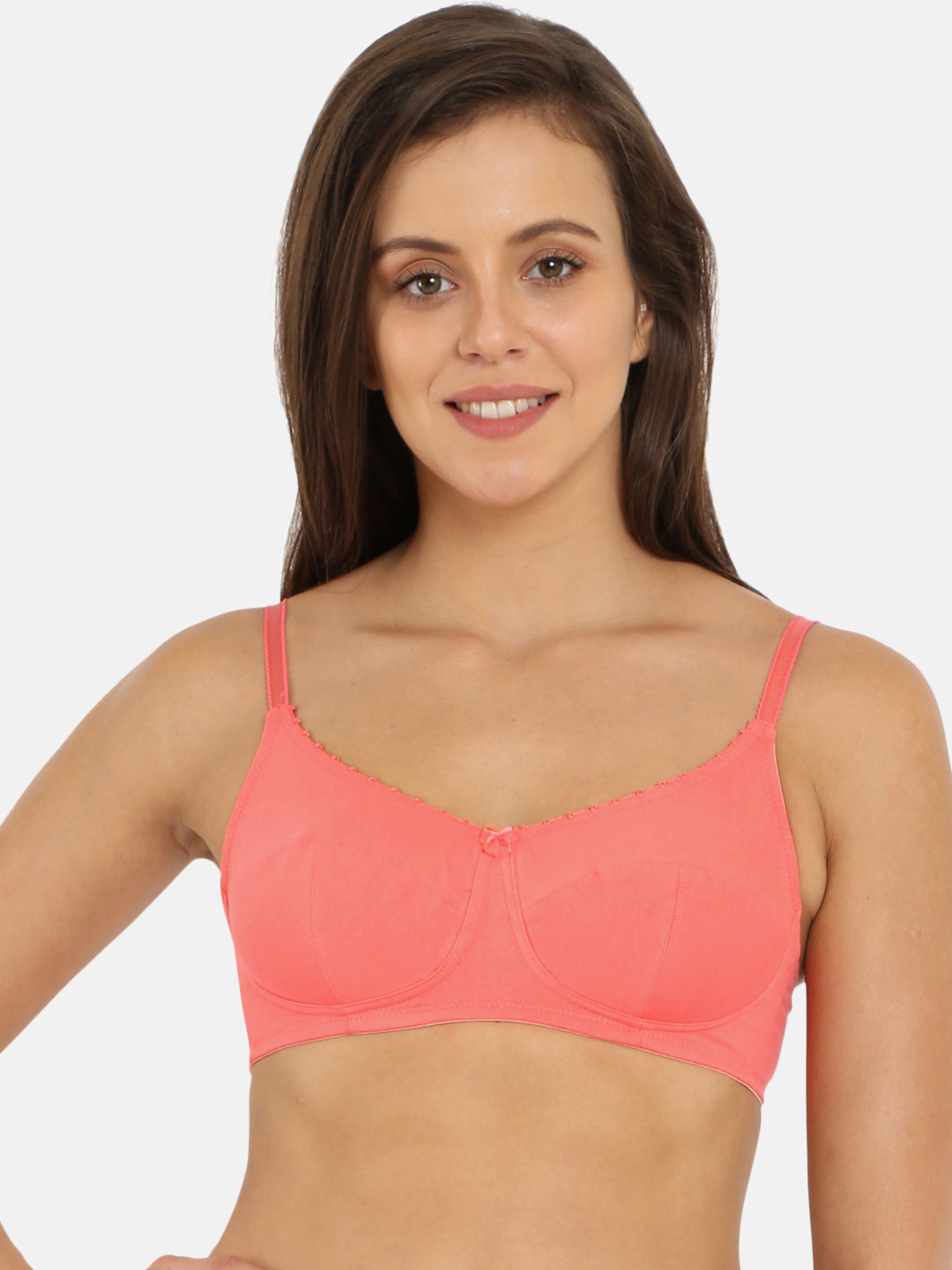 Buy Jockey Women Pink Solid Non Wired Non Padded Everyday Bra 1615 0105 Bra for Women 9901811