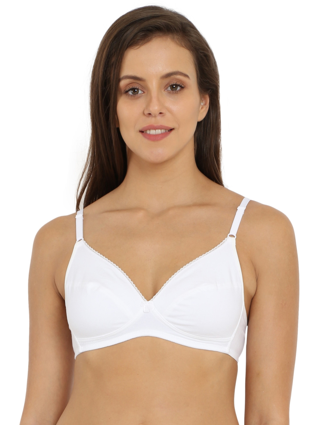 Buy Jockey White Solid Non Wired Non Padded Everyday Bra Bra for Women 9901987 Myntra