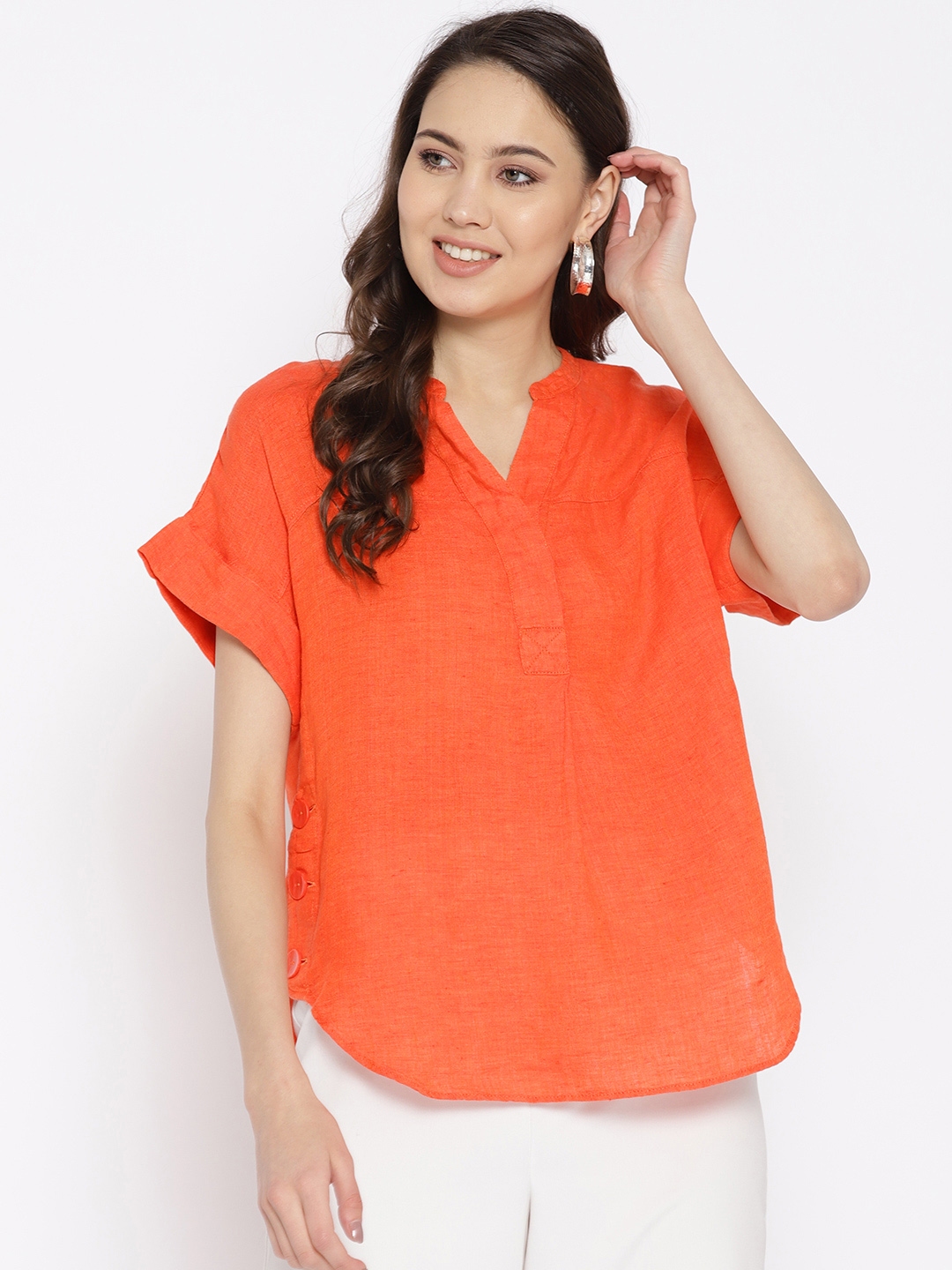 marks and spencer linen top