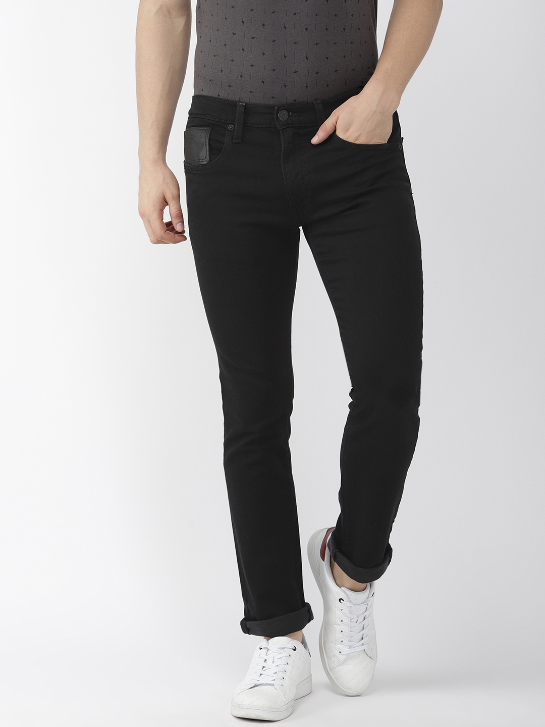 mens levi's black skinny jeans