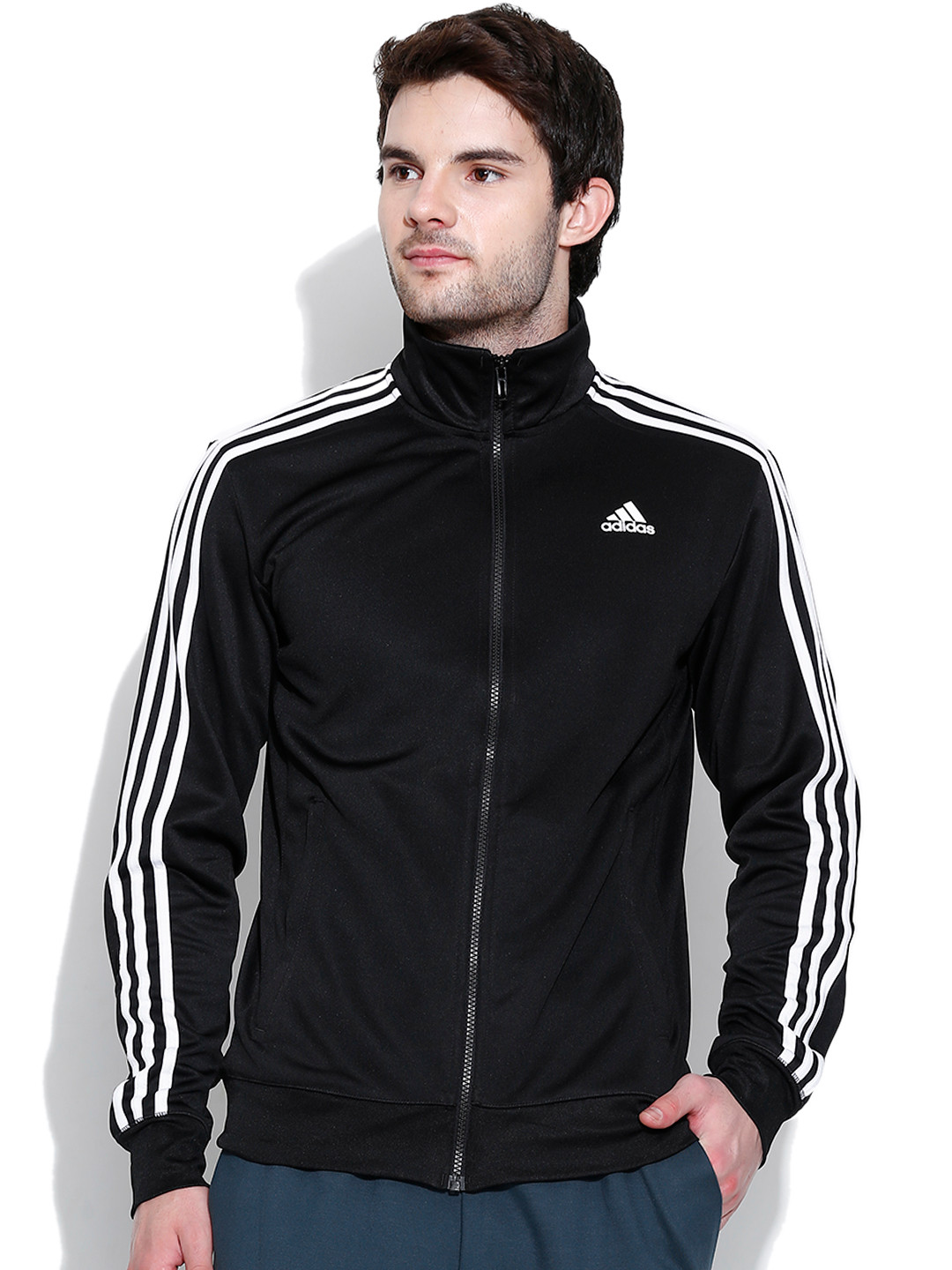 Buy ADIDAS Black ESS 3S Training Jacket Jackets for Men 991219 Myntra