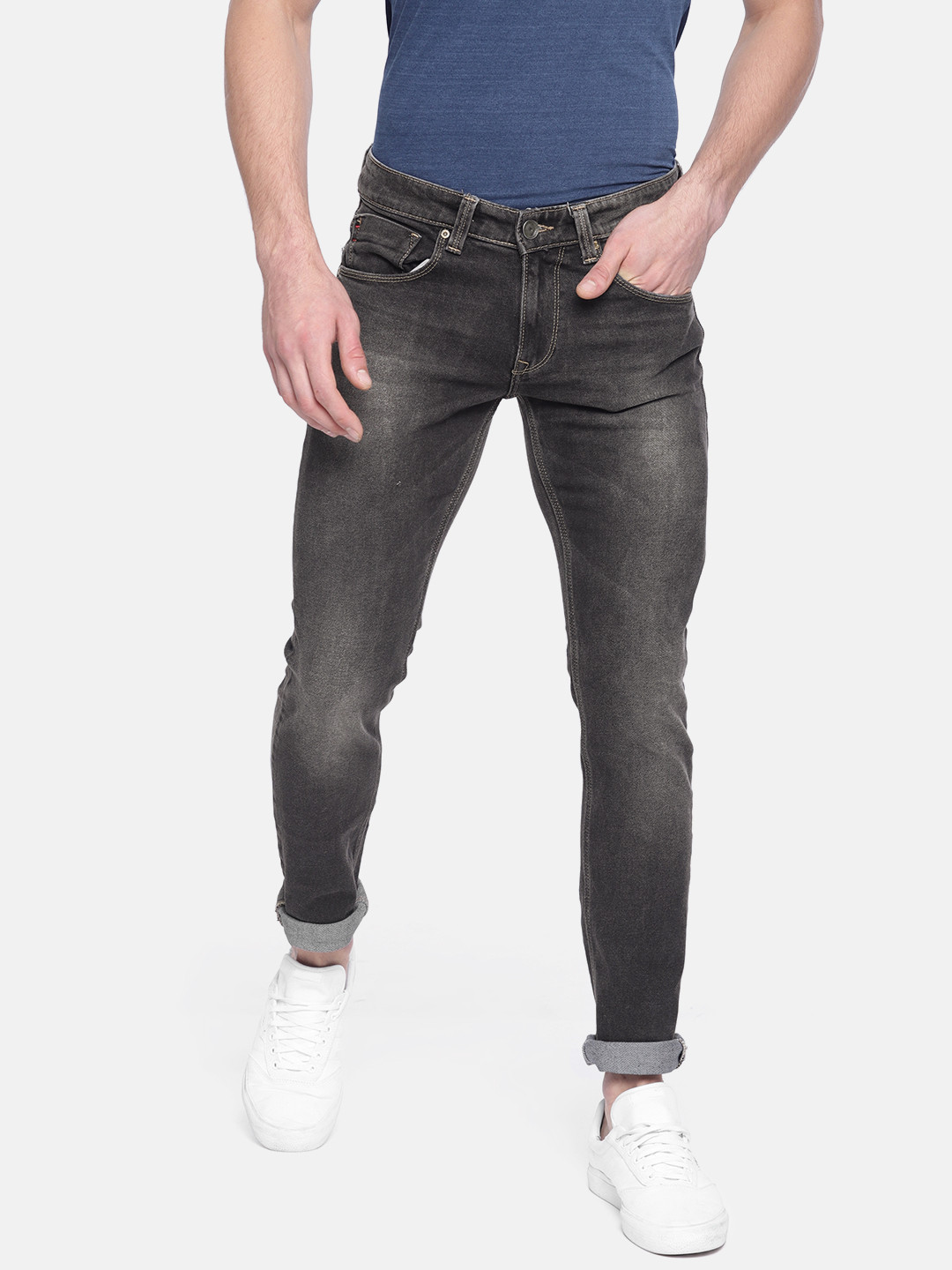 black skinny fit jeans mens
