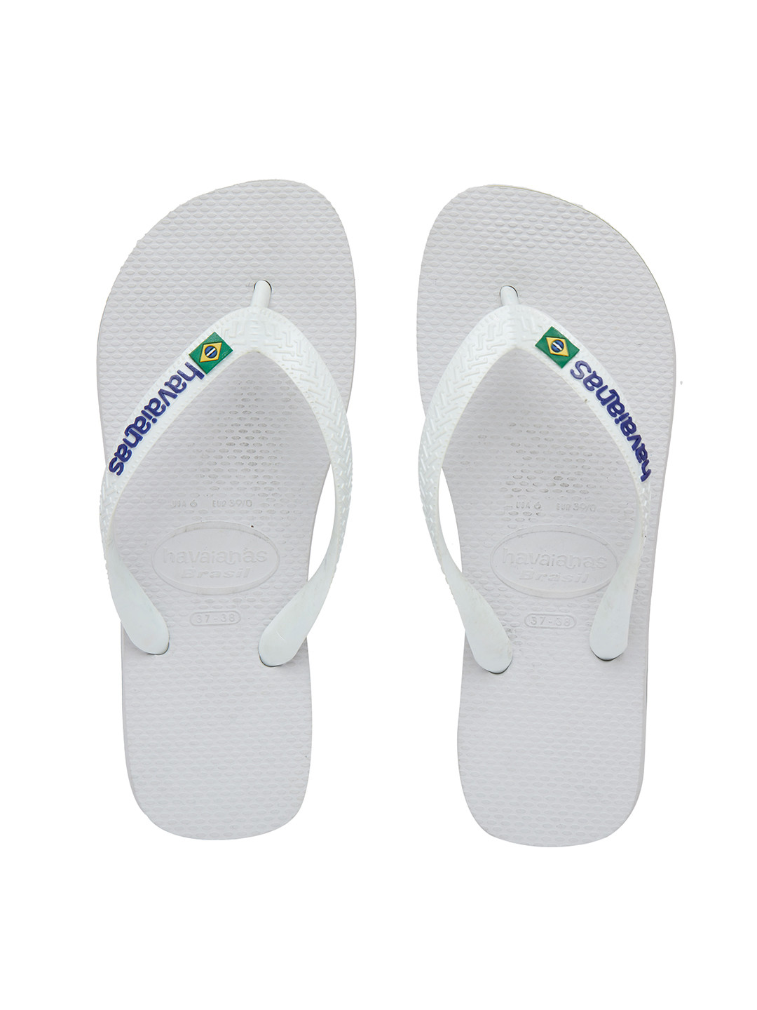 Buy Havaianas Men White Solid Thong Flip Flops - Flip Flops for Men