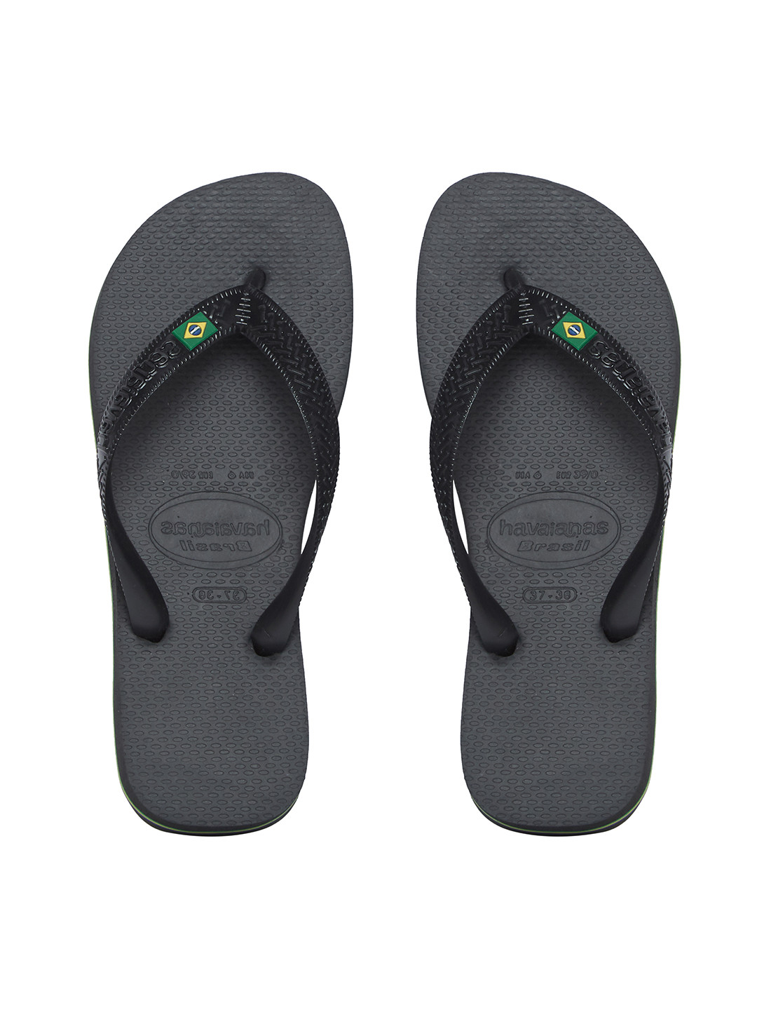Buy Havaianas Men Black Solid Thong Flip Flops - Flip Flops for Men 9918657 | Myntra