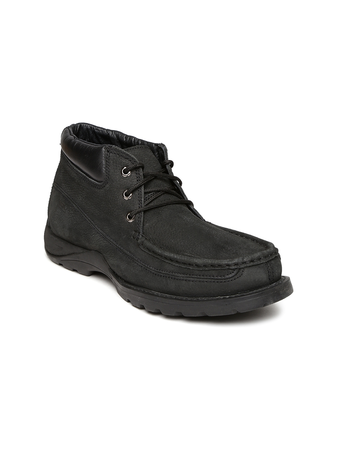 Buy Woodland Men Black Leather Boots - Boots for Men 991902 | Myntra