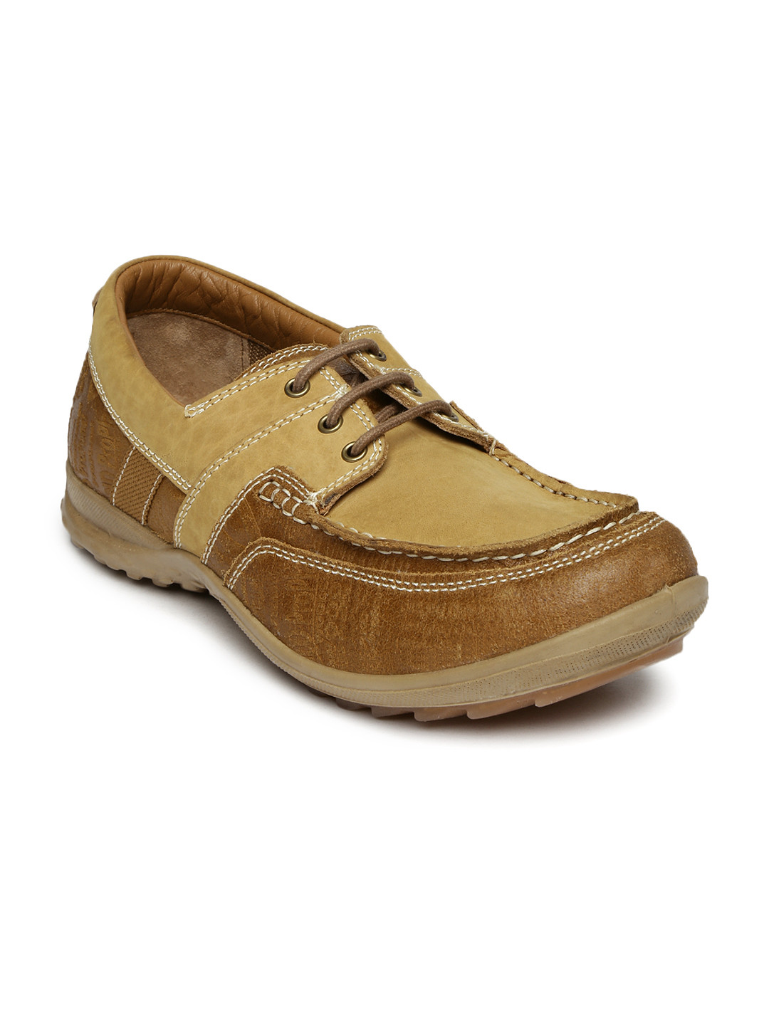 woodland men brown casual shoes