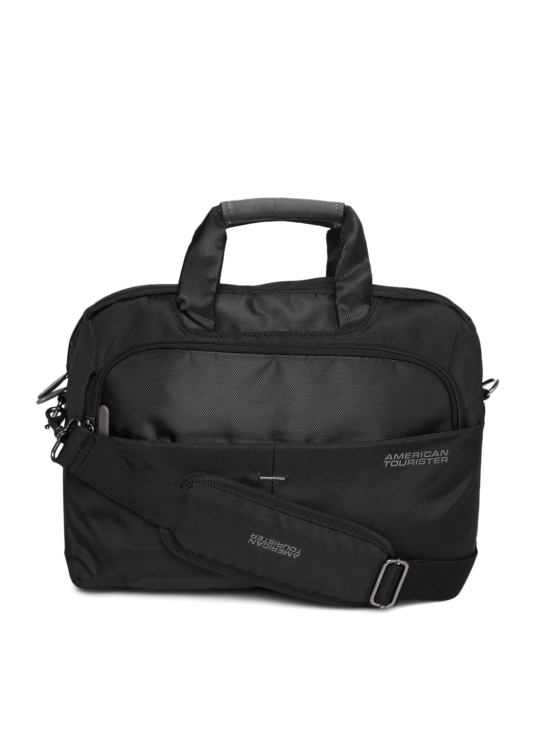 Buy AMERICAN TOURISTER Unisex Black Laptop Bag - Laptop Bag for Unisex ...
