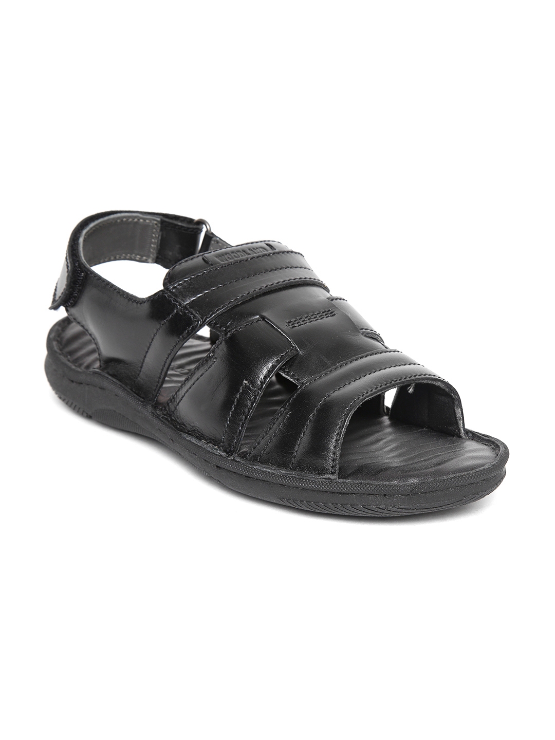 woodland black sandals online