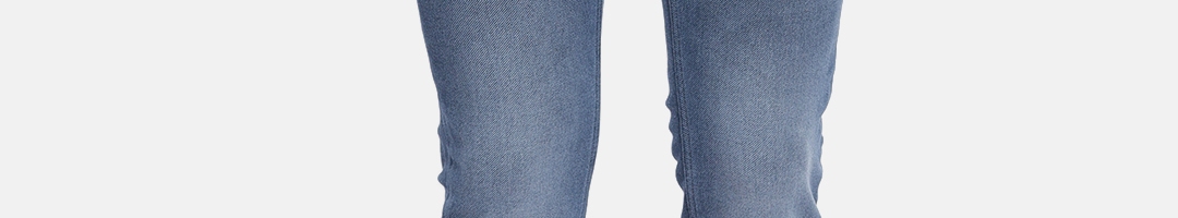 Buy Louis Philippe Jeans Men Blue Matt Slim Fit Low Rise Clean Look ...