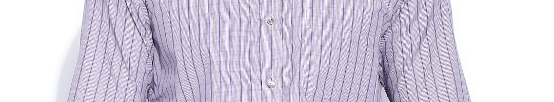 Buy London Bridge Purple Checked Slim Fit Formal Shirt - Shirts for Men ...