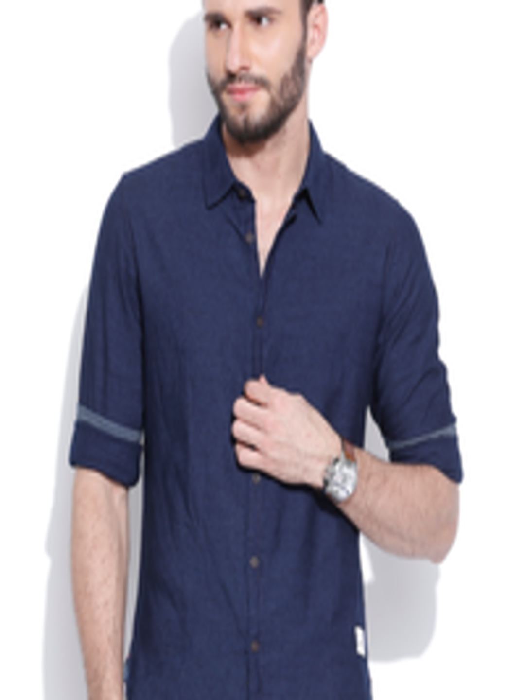 Buy United Colors Of Benetton Blue Denim Casual Shirt - Shirts for Men ...