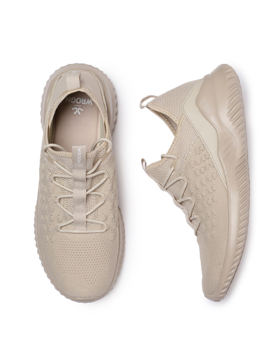 wrogn beige sneakers