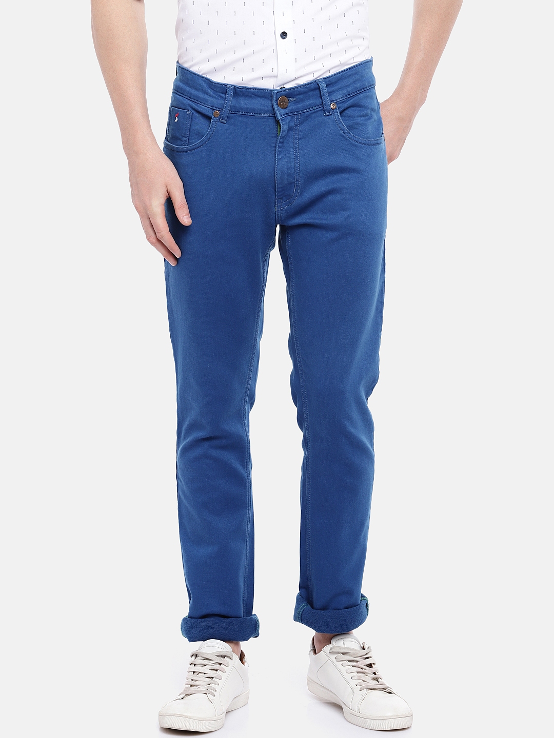 Buy Provogue Men Blue Slim Fit Mid Rise Clean Look Jeans - Jeans for ...