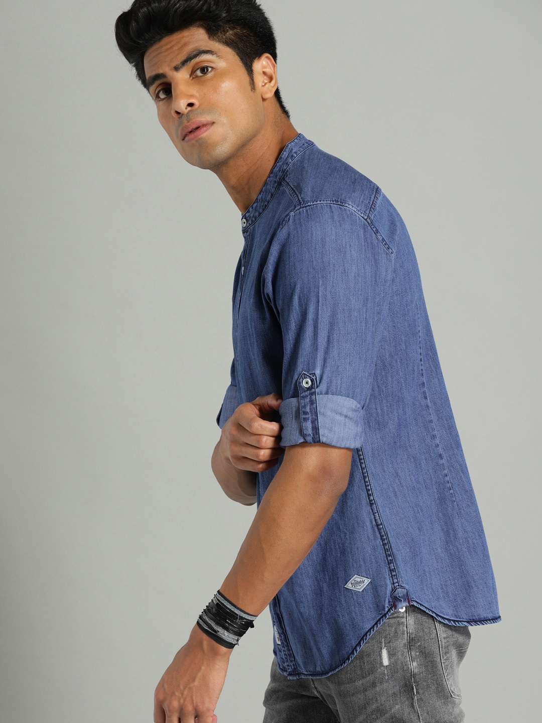 denim shirts myntra