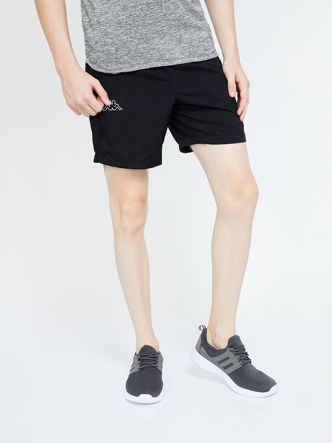 black kappa shorts