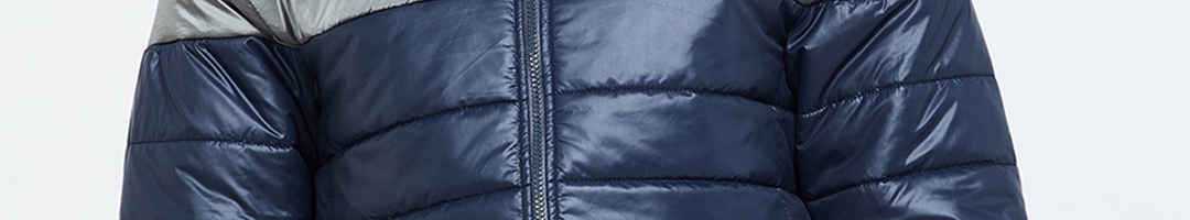 Buy Kappa Men Navy Blue Colourblocked Jacket - Jackets for Men 9956459 ...