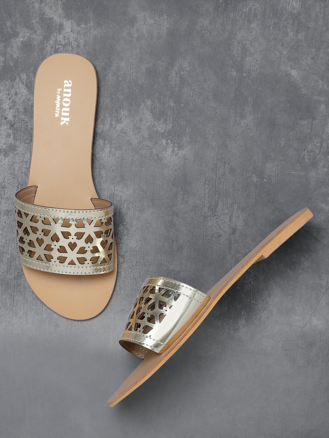 anouk open toe flats