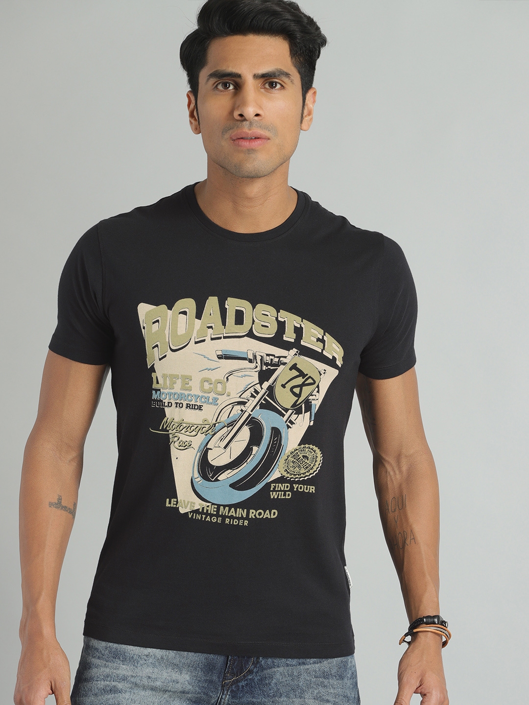 roadster tshirts myntra