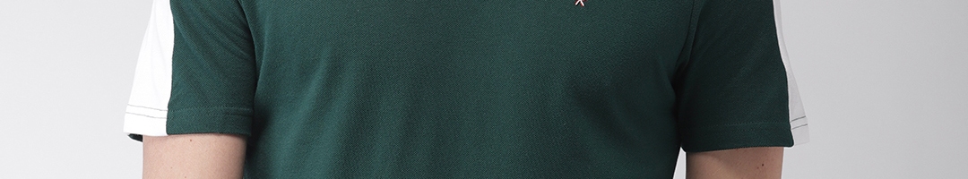 Buy Celio Men Green Solid Round Neck Pure Cotton T Shirt - Tshirts for ...