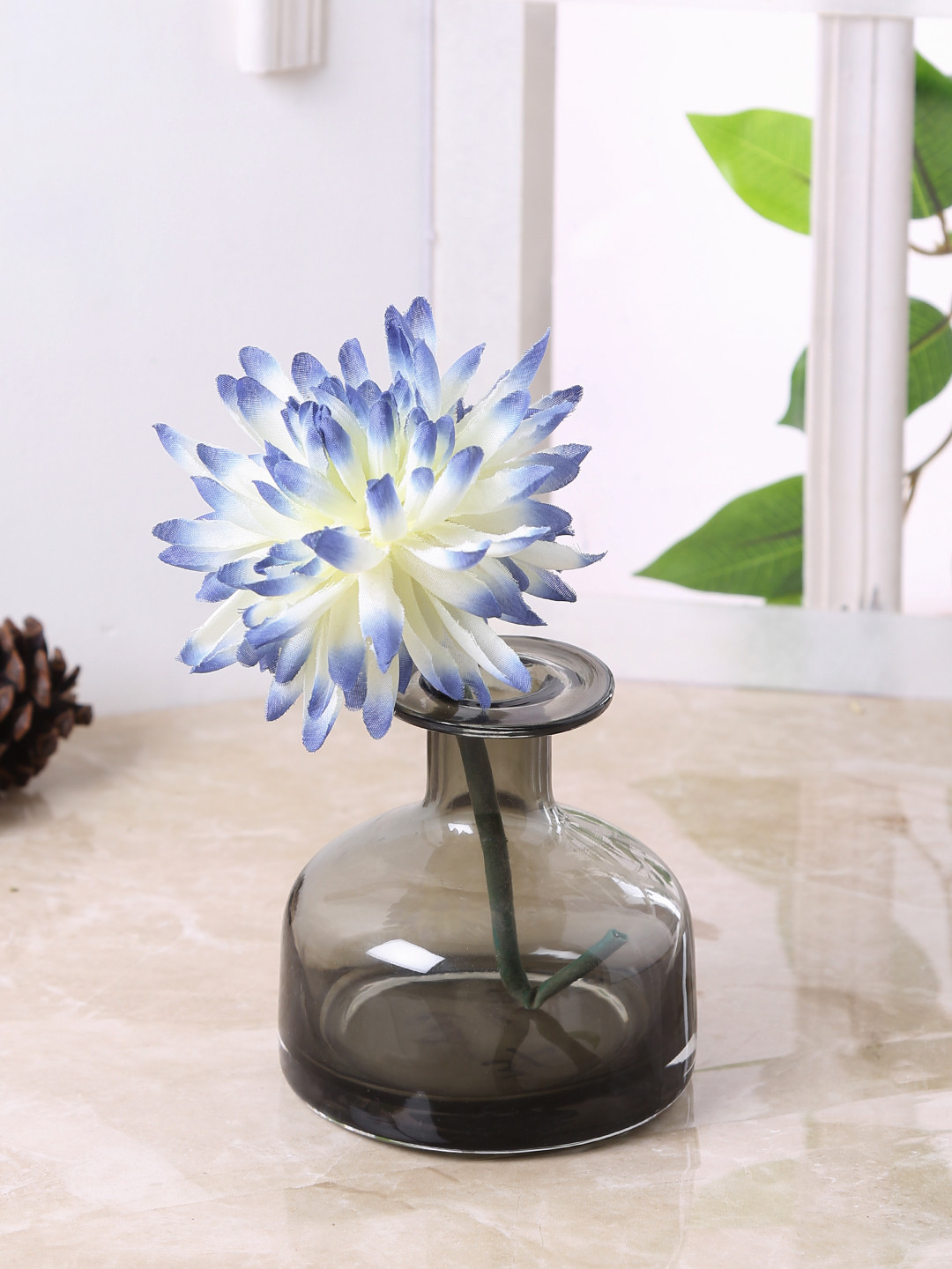 Buy TAYHAA Black Glass Flower Vase Vases for Unisex 9996583 Myntra