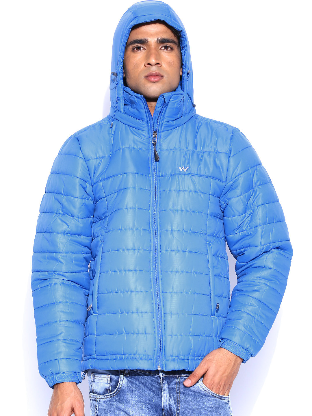 Buy Wildcraft Blue Hooded Padded Roh Husky Pro Jacket Jackets for Men