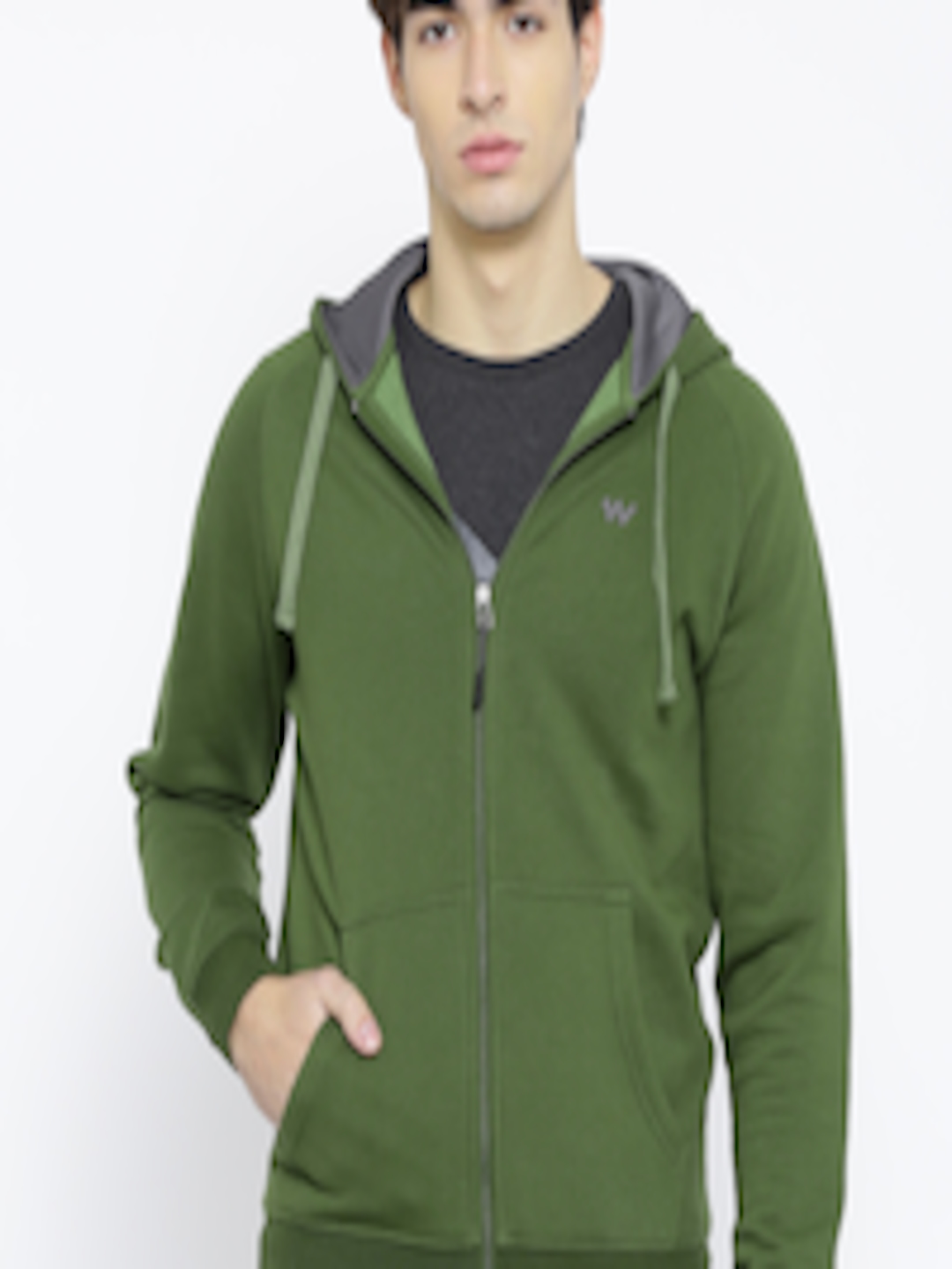 Buy Wildcraft Green Hooded Sweatshirt - Sweatshirts for Men 999781 | Myntra