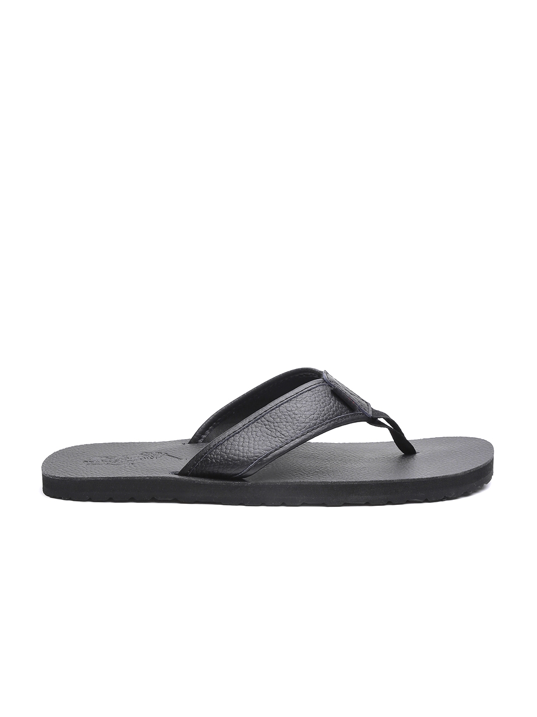 Buy Polo Ralph Lauren Men Black Solid Leather Sandals - Sandals for Men ...