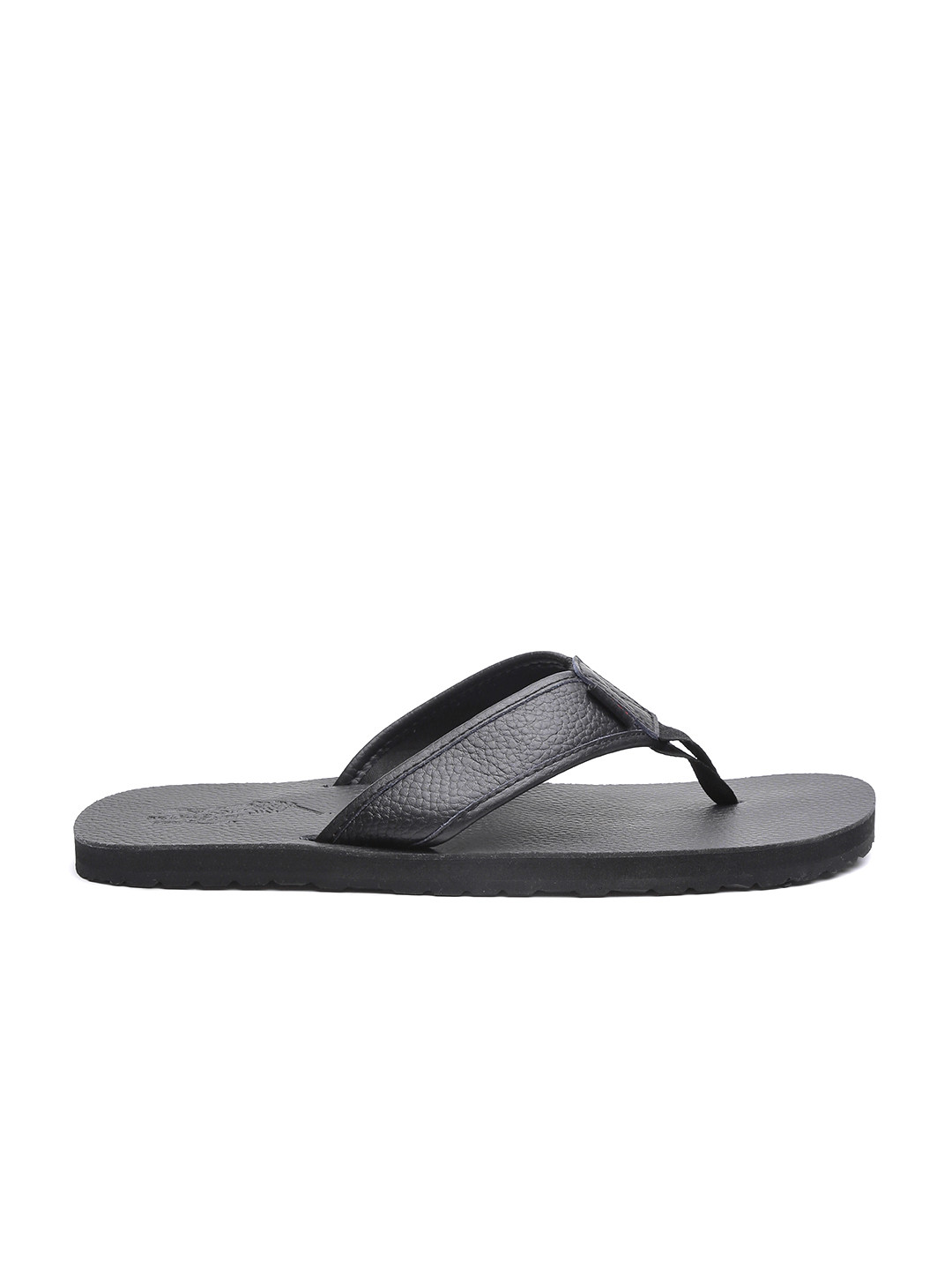 Buy Polo Ralph Lauren Men Black Solid Leather Sandals Sandals for Men