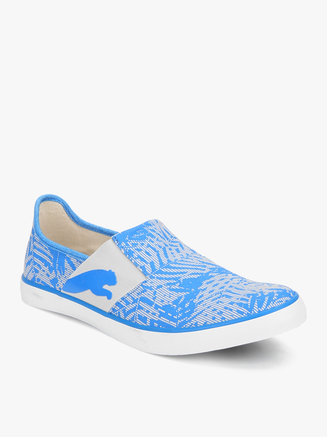 puma lazy slip on blue