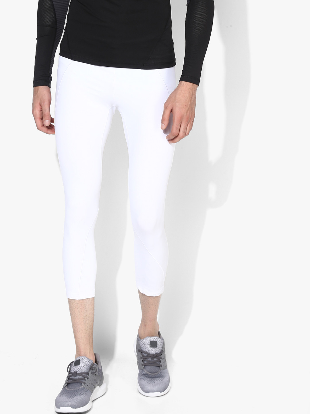 Buy White Solid Tights Tights for Men 7636083 Myntra