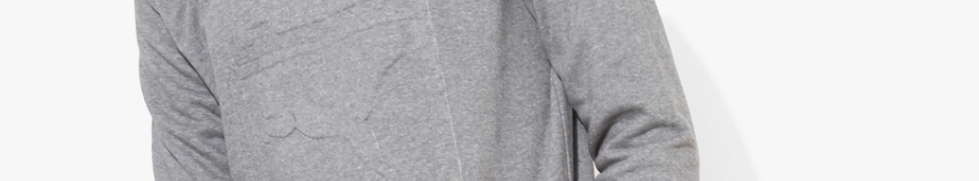 Buy Archive Embossed Logo Grey Sweat Shirt - Sweatshirts for Men ...